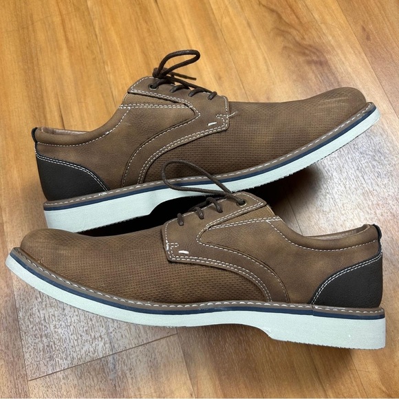 Nunn Bush Otto Plain Toe Oxford Walking Shoes Suede Lightweight Mocha Size 11.5 - Picture 3 of 8